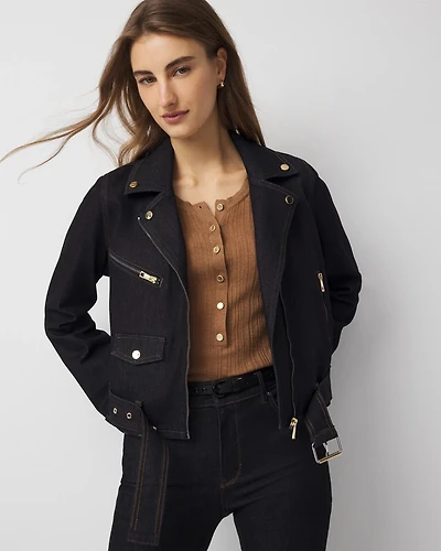 Denim Moto Jacket