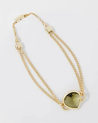 Olive + Gold Bracelet