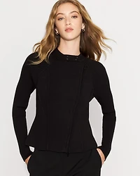 Moto Sweater Jacket