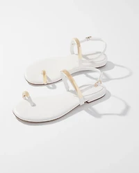 Gold Hardware Flat Sandal