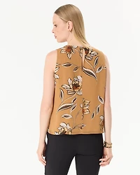Pleated Chiffon Shell