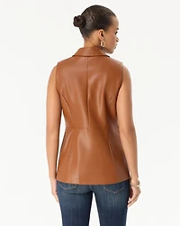 Faux Leather Vest