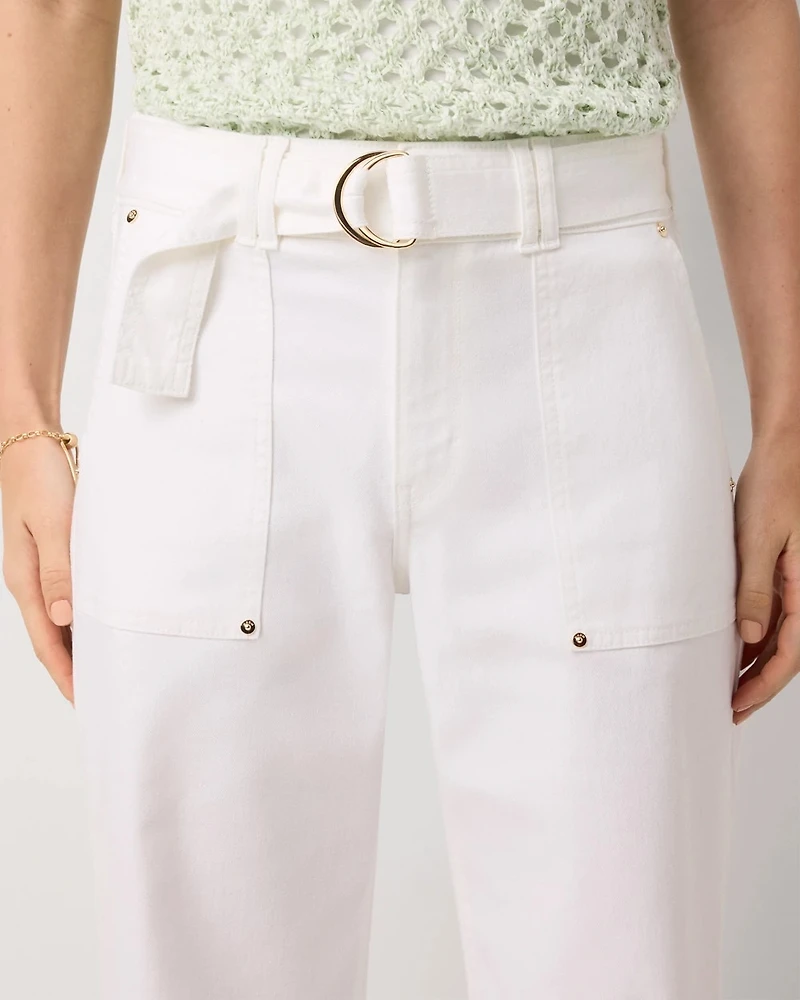 Extra High Rise Wide Leg Utility Jean