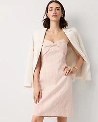 Jacquard Strapless Mini Dress