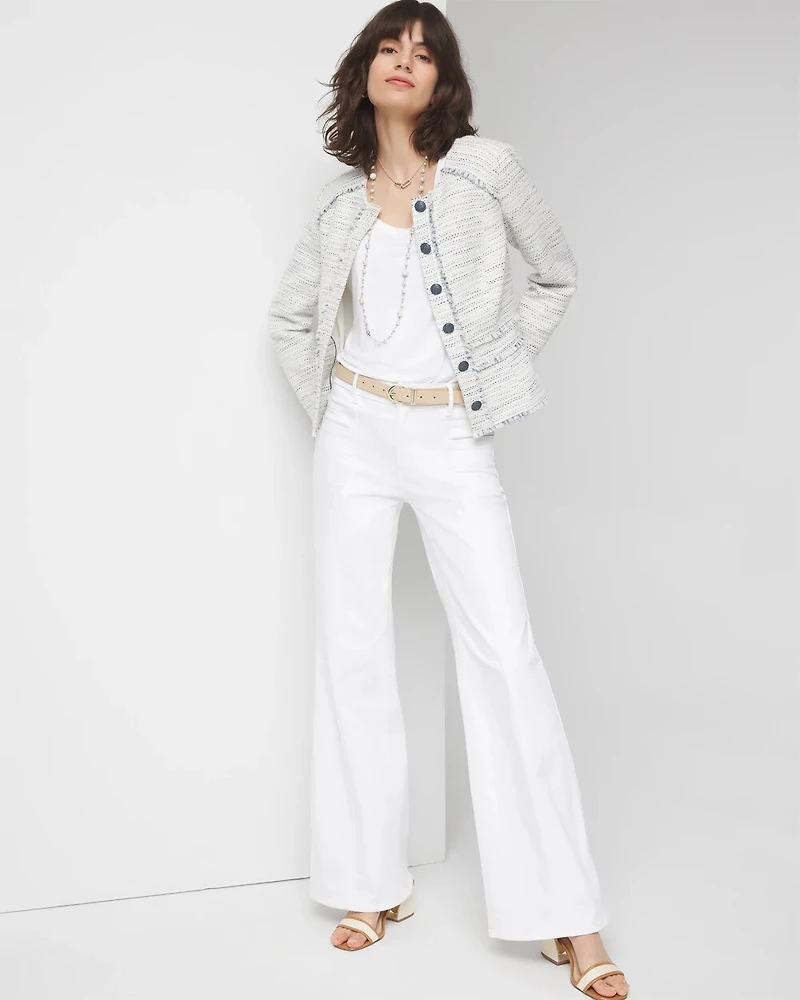 High-Rise Double Pocket Wide-Leg Jean