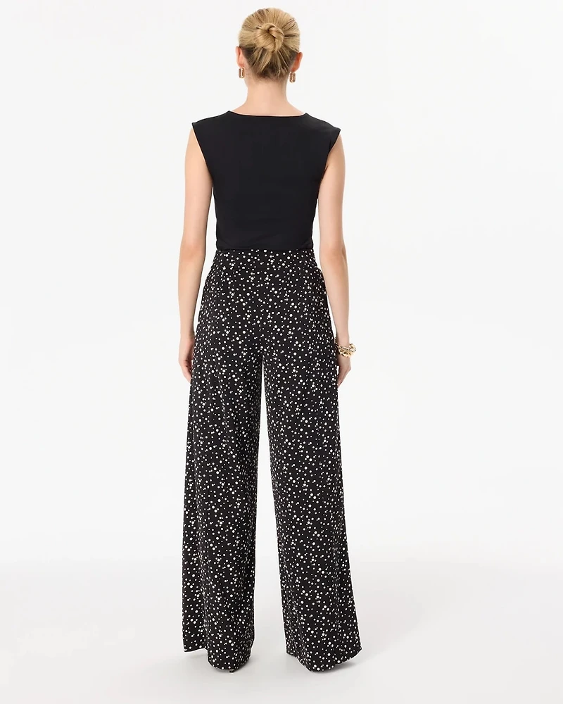 Pleated Wide Leg Pant