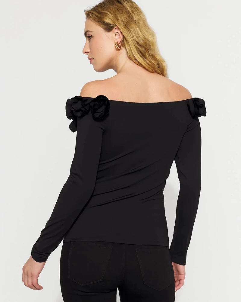 WHBM FORME™ Off-The-Shoulder Floral Top