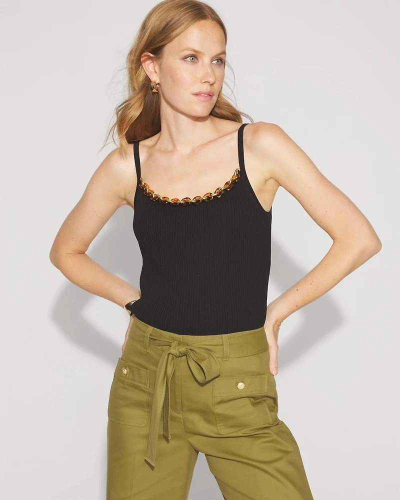 Petite WHBM FORME™ Sculpt Stretch Chain-Trim Tank