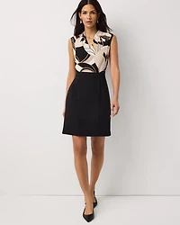 V-neck Sheath Dress
