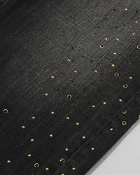 High-Rise Embellished Slim Ankle Jeans
