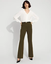 Long-Sleeve Button-Up Blouse