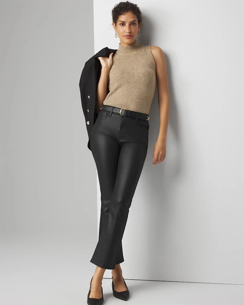 Cable Stitch Mockneck Sweater Tank