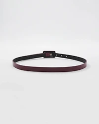 Faux Leather Skinny Belt