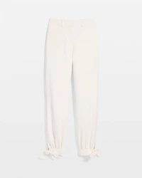 Sequin Pinstripe Tapered Ankle Pant