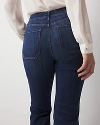 Chain Detail High-Rise Bootcut Jean
