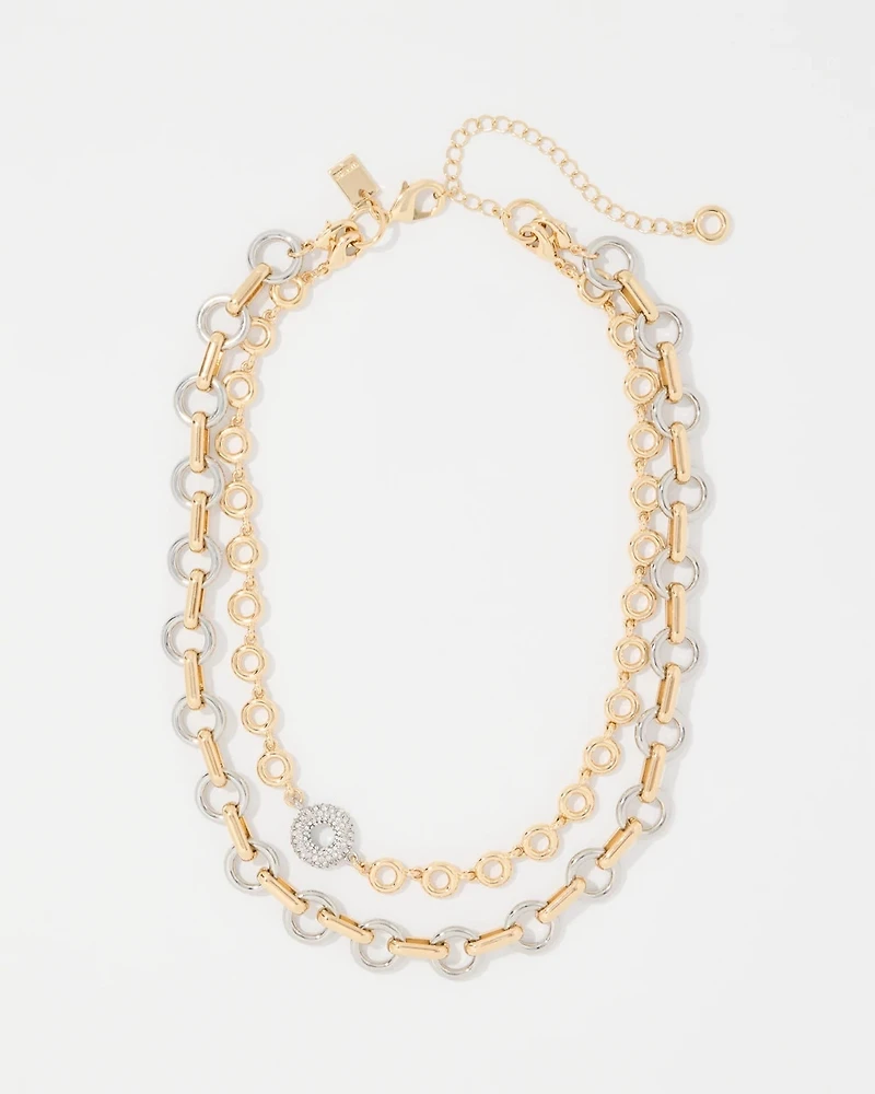 Links + Rings Convertible Necklace