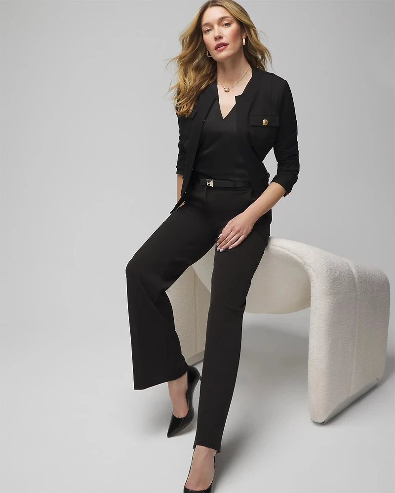 Petite Ruched Shoulder Shell Top