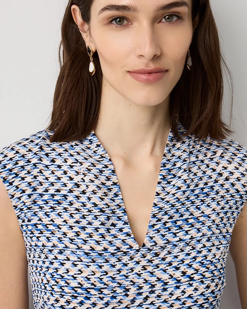 V-neck Sheath Dress