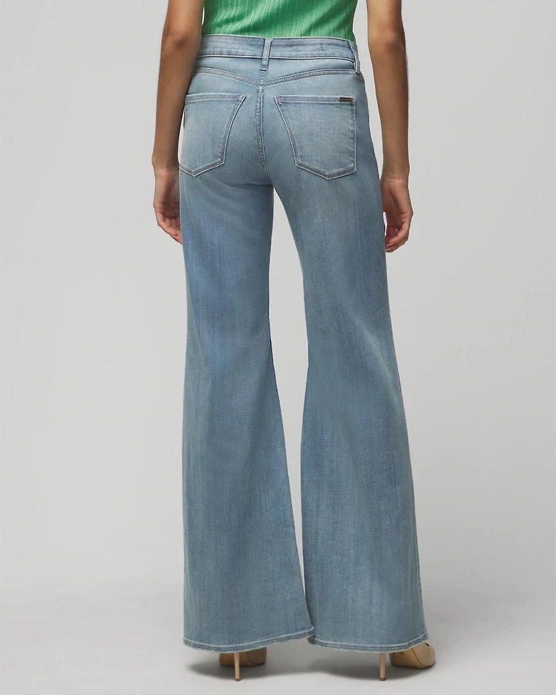 Petite High-Rise Everyday Soft Denim™ Wide-Leg Pants