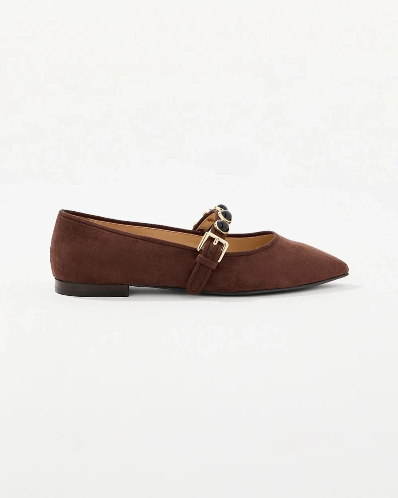 Faux Suede Flats