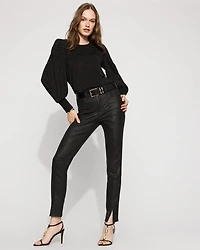 Long Sleeve Tee with Smocked Cuffs