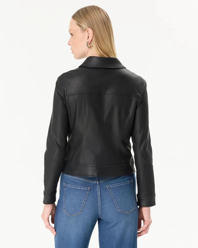 Coated Trucker Jacket