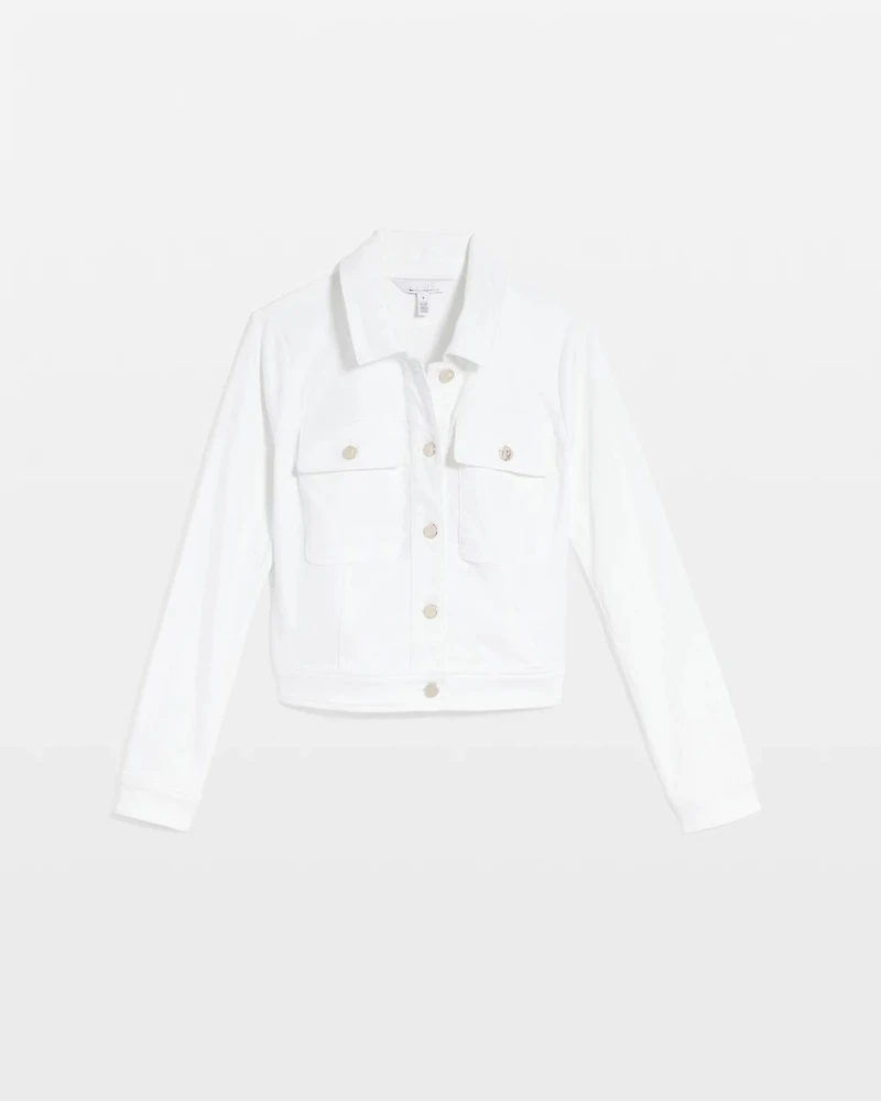 Petite Cropped Denim Jacket