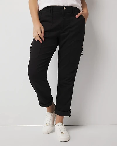 Mid-Rise Pret-A-Pedi Straight Cropped Pants
