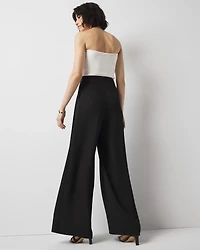 Pleated Ultra-Wide Leg Pant