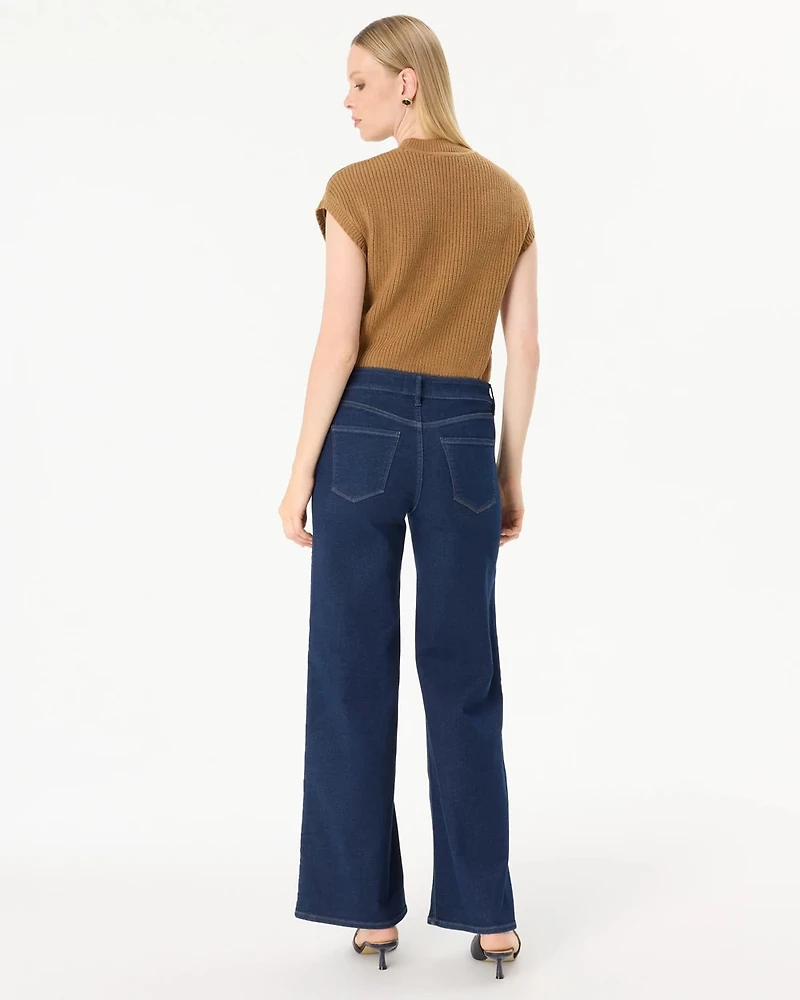 High-Rise Wide Leg Ease Jean