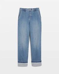 Extra High-Rise Cuffed Relaxed Straight Jean