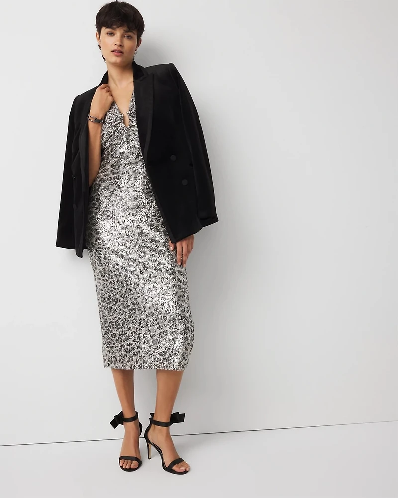 Sequin Midi Dress