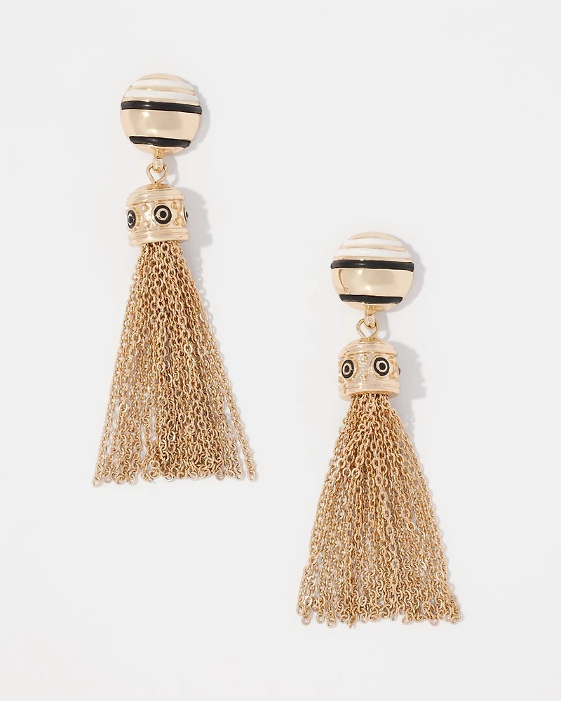 Gold Tassel Earrings
