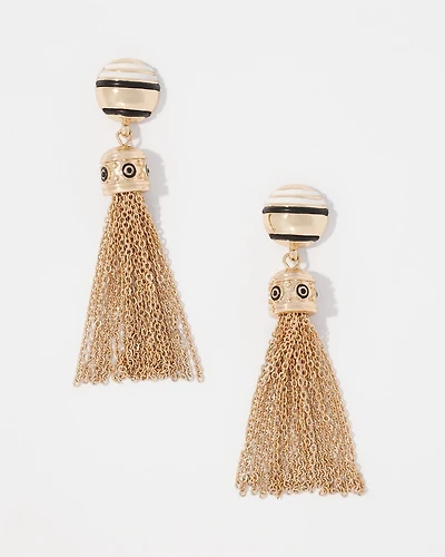 Gold Tassel Earrings