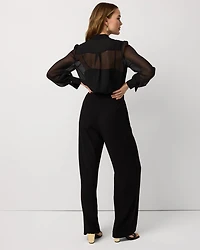 Lace Detail Wide Leg Jumpsuit