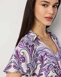 Ruffle Hem Mini Dress