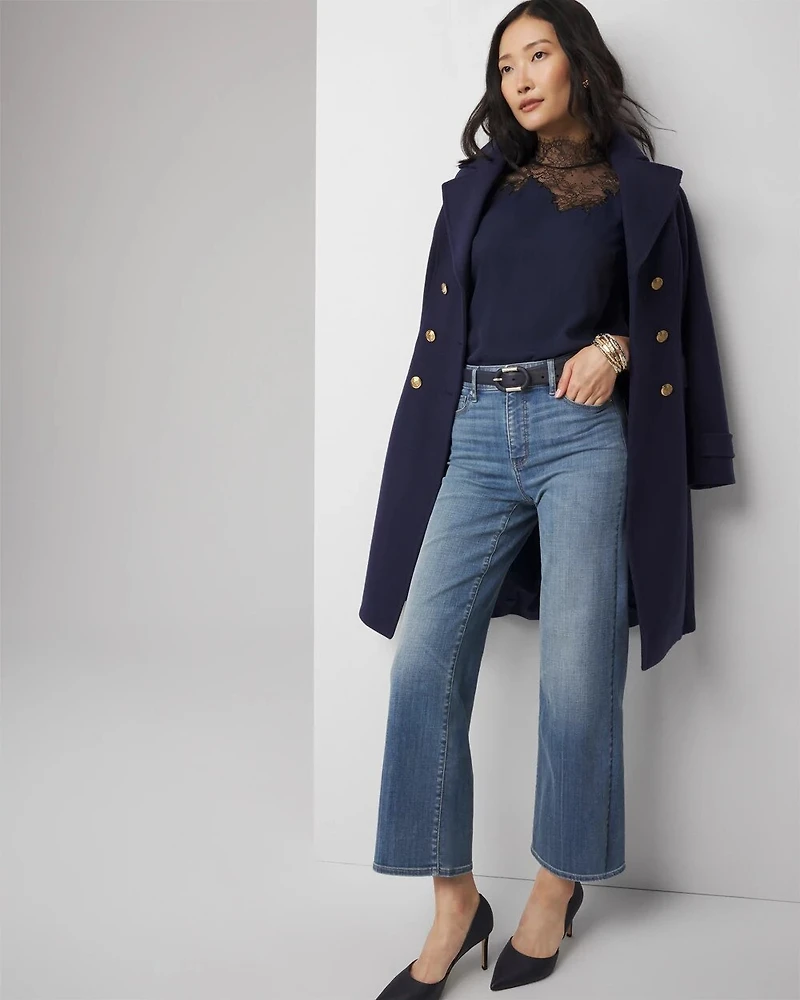 Sleeveless Lace Mockneck Shell