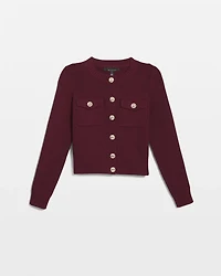 Button-Front Cardigan