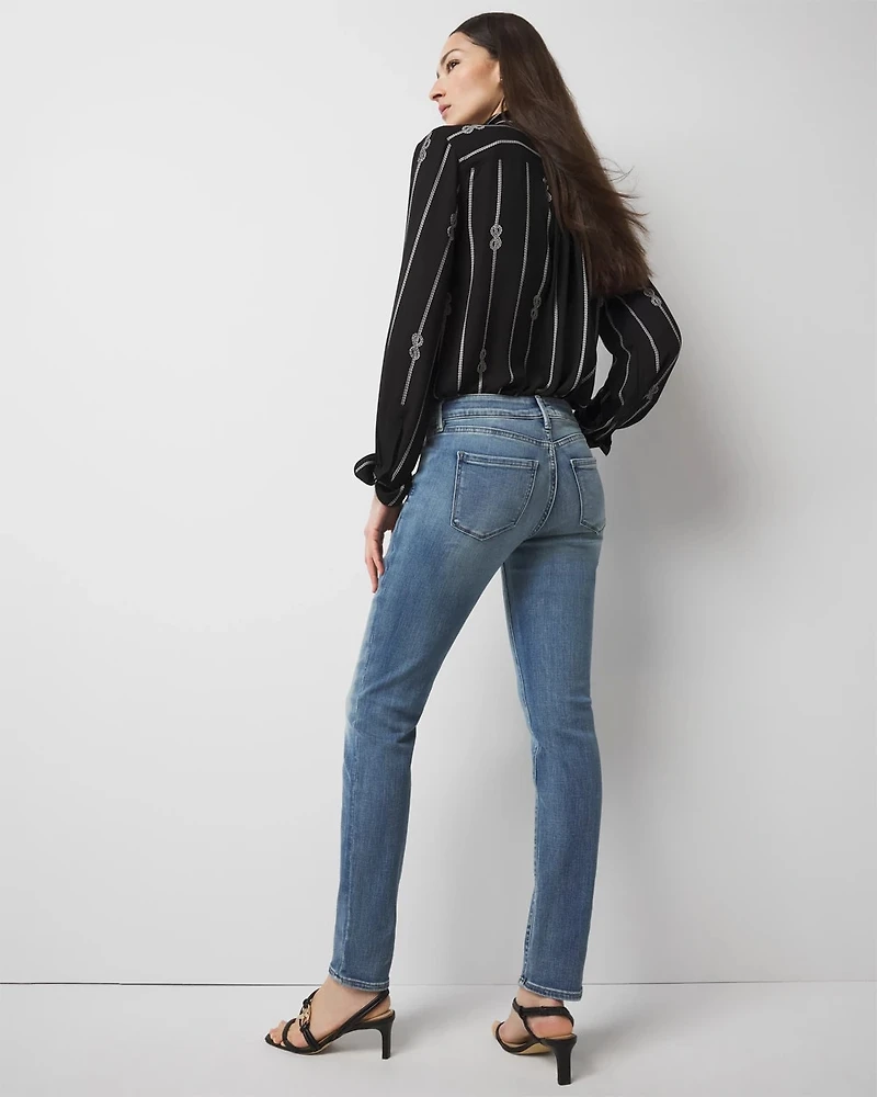 Mid-Rise Slim Jeans