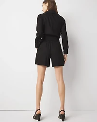 Linen-Blend Romper