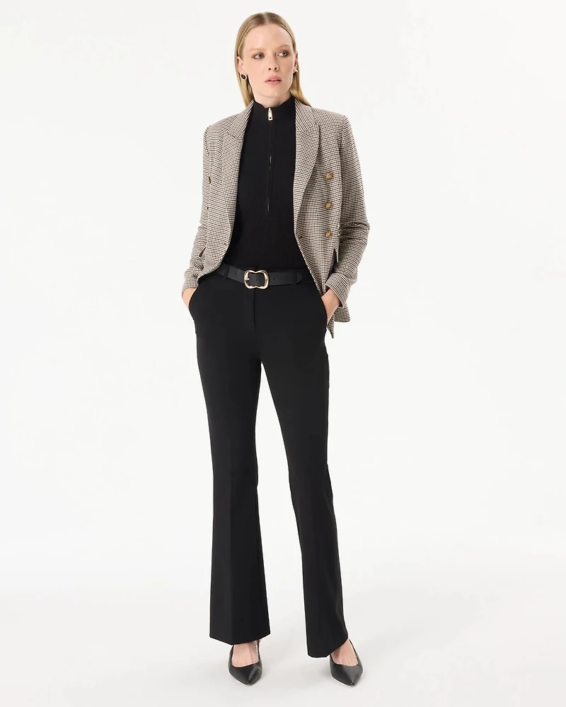 Zip-Up Mock Neck Pullover