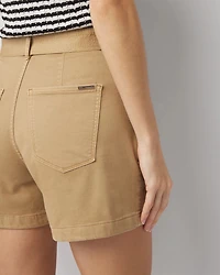 Extra High-Rise Belted Shorts