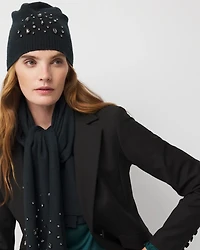 Rhinestone Beanie Hat