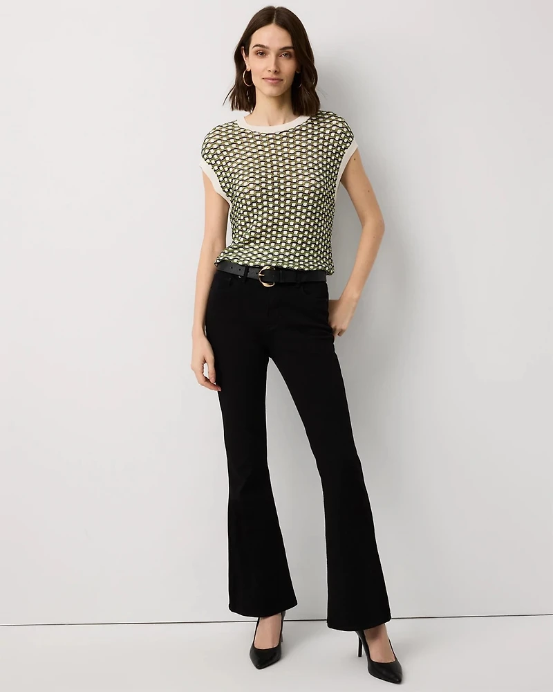 Petite High-Rise Flare Jean