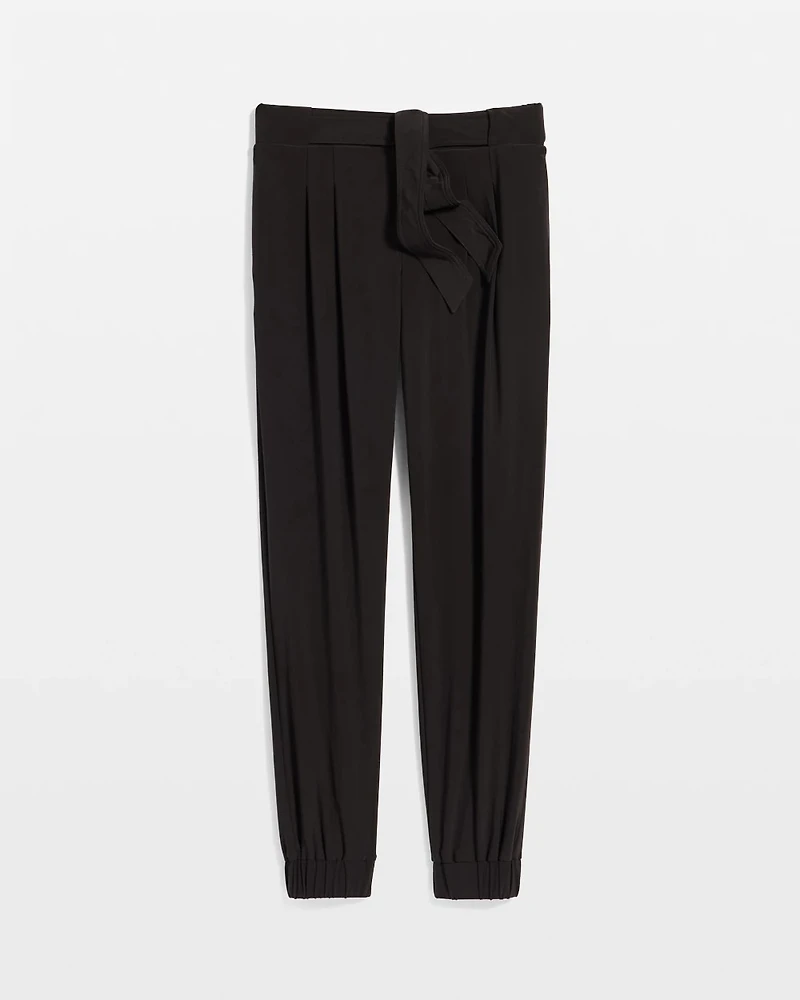 Jersey-Knit Tapered Ankle Pant