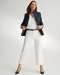 High Rise Wide Leg Crop Pant