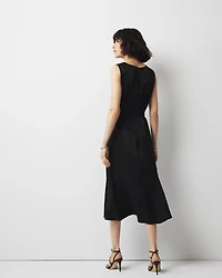 Animal-Print Jacquard Midi Dress