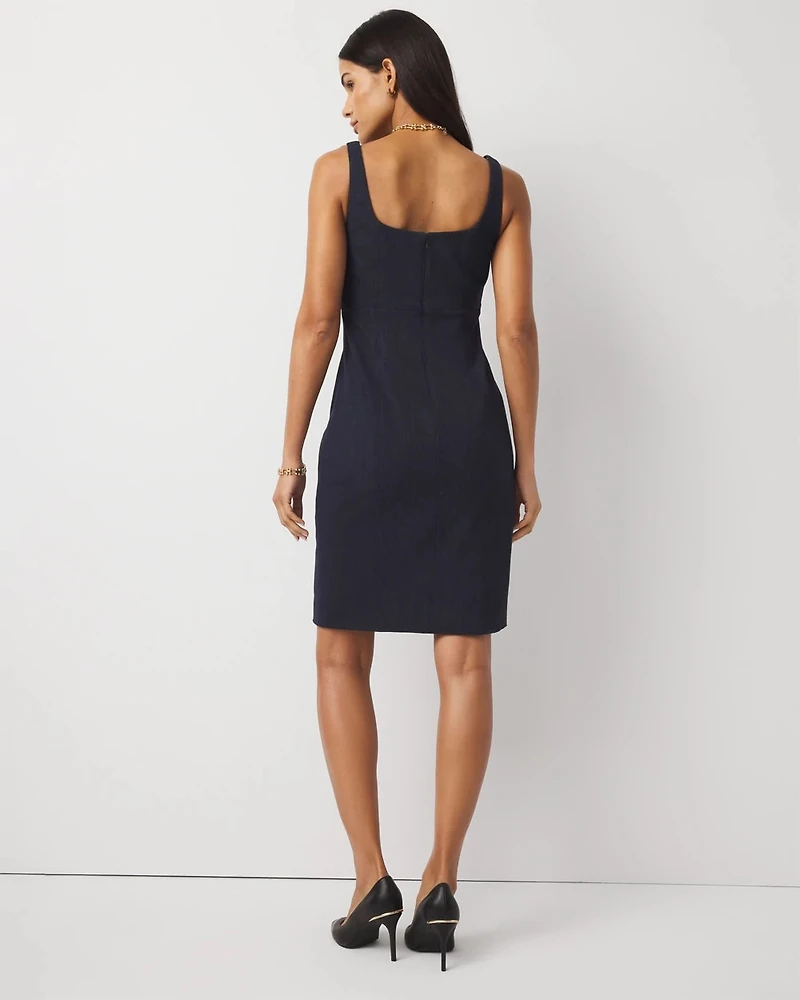 Petite Tailored Denim Dress