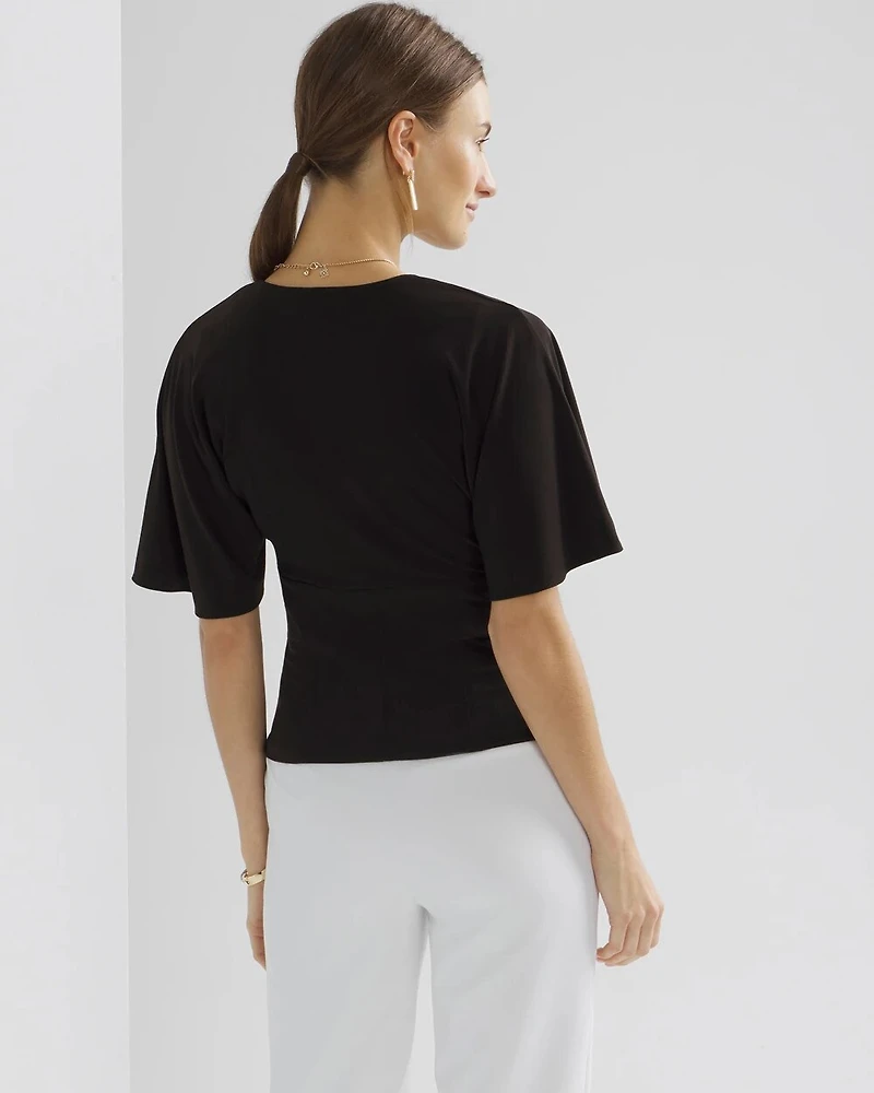 Matte Jersey Kimono Top