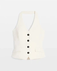 Pocket Vest Halter Top